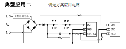 恒功率高压免驱动icSM500A恒流低成本方案替换芯联(图7) SM500A调光方案应用电流图
